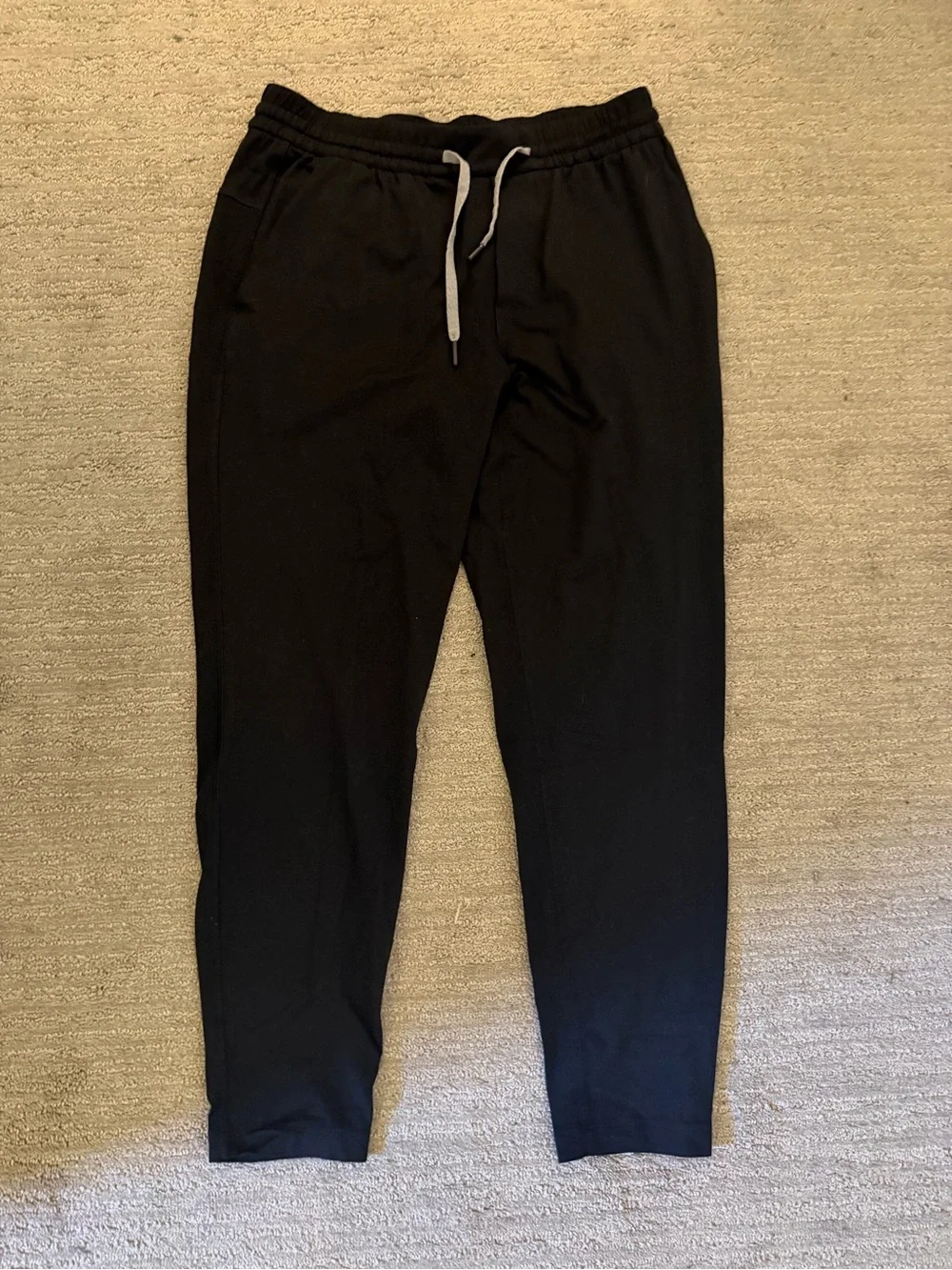 lululemon athletica Black Joggers with Gray Drawstring